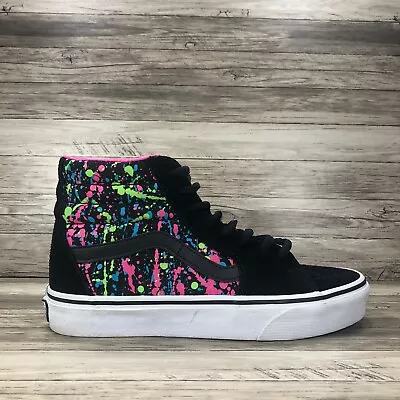 Vans SK8-Hi Suede Sneakers Unisex Women's Size 7.5 Men's Size 6 Black 721356 • $39.95