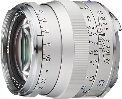 ZEISS Planar T * 50mm F2 ZM Mount Manual Focus Lens - SILVER Made In Japan NEW • $552.57