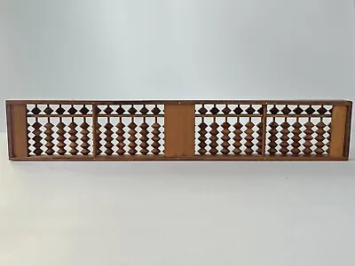 Vintage Japanese Wooden Soroban Abacus 27 Counting Columns 1/5 Beads • $14.99