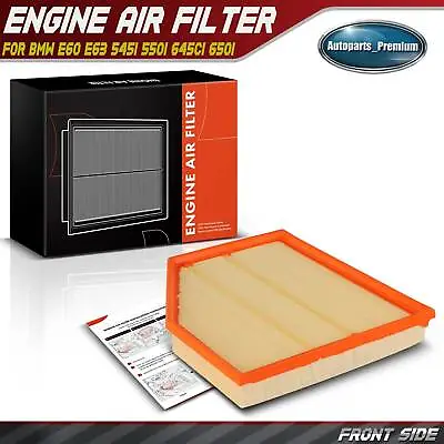 Engine Air Filter For BMW E60 E63 545i 550i 645Ci 650i V8 4.4L 4.8L 13717521023 • $16.69