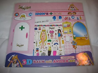 Vintage Sailor Moon Hospital 3D Sticker Paper Doll Set Germany NEW • $40.47