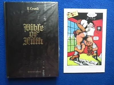 Bible Of Filth Leather Ltd Ed #54/55 + Print Both Signed R.crumb Scratch Pub • $479