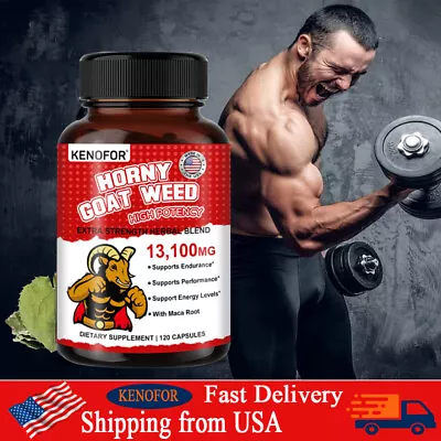 Horny Goat Weed Extract (Epimedium) 120 Capsules -Gluten Free Non-GMO • $12.28