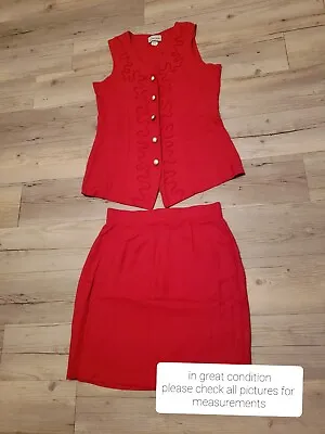VTG Breakin Loose 2 Piece Dress Suit Petite Tag Size 11 PLS CHECK ALL PICTURES • $23.50