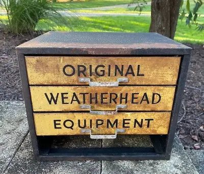 Vintage Weatherhead Drawer Parts Cabinet Equipment Fittings Metal Box • $79.95