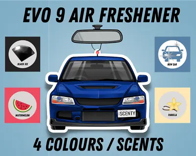 $6.95 • Buy Mitsubishi Evolution EVO 9 JDM Car Air Freshener Vanilla Black Ice Watermelon 