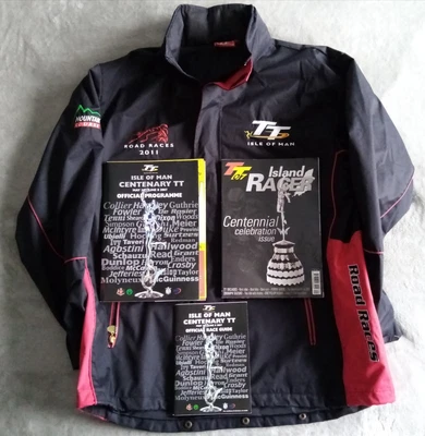 £24.45 • Buy Isle Of Man TT Jacket And 3 Centenary Programmes/booklets/Race Guide.