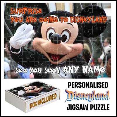 Personalised Surprise You Are Going To Disneyland Jigsaw Puzzle-Add Any Name • £13.99