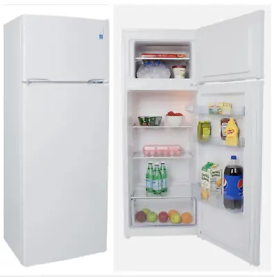 7.3 Cu. Ft White Avanti Refrigerator Top Freezer Apartment Tiny Home Garage Dorm • $239.92