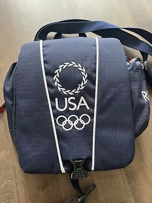 Roots Olympics 2004 Athens Messenger Bag Blue • $25