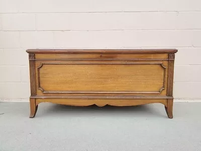 Vintage Modern Regency Wood Hope Chest Trunk • $250