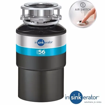 Insinkerator ISE Model 56 Kitchen Sink Waste Disposal Unit & Air Switch ISE56 • £249.99