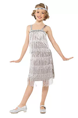 Kids Girls FLAPPER DRESS 1920s History Charleston Gatsby Halloween Fancy Dress • £14.99