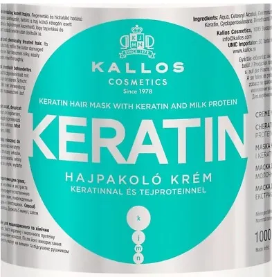 Keratin Hair Mask Mask ( Kallos Cosmetic) HISTORY • £7.47