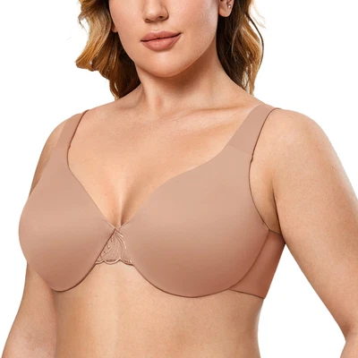 AISILIN Women's Plus Size Minimizer Underwire Full Coverage Unlined Seamless Bra • $26.62