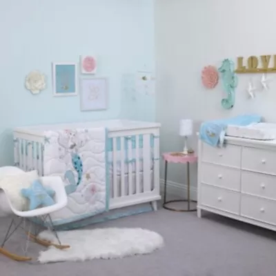 $199.99 • Buy The Little Mermaid: Ariel Sea Princess 4 Pc. Crib Bedding Set By Disney Baby