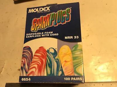Moldex Spark Plugs Corded 100pc Box NRR33 9954 • $20