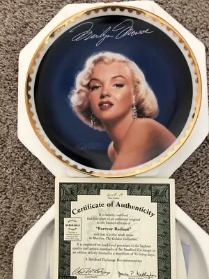 CHOICE Of ONE MARILYN MONROE Collector Plate W COA 1990s BRADFORD EXCHANGE 8  • $8.70