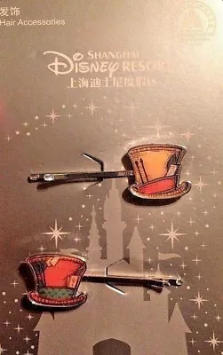 Disney Hair Accessories Alice In Wonderland Mad Hatter Bobby Pins New On Card • $4.99