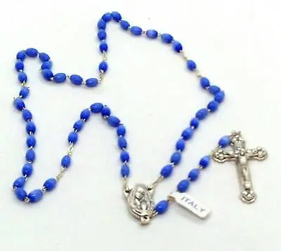 LOT OF 5 Murano Style Italian Purple Glass Rosary Beads Made In Italy Stamped • $59.95