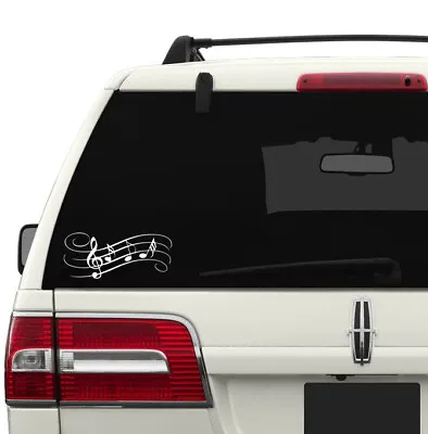 Music Notes Vinyl Car Decal Sticker • $6