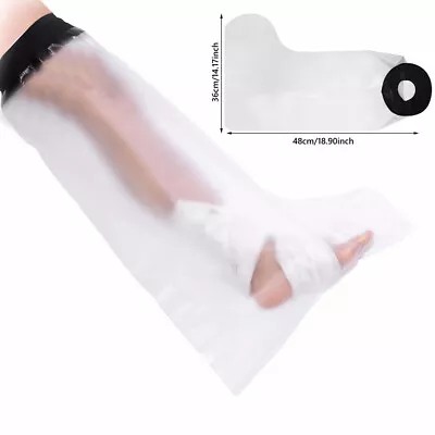 £8 • Buy Half Leg Cast Protector Cover For Shower Foot Protector Bandage Waterproof 48cm