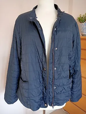 Ladies Saint James French Lighweight Navy Jacket With Stripe Lining   Size 16 • £15