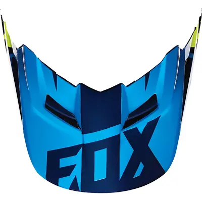 Open Box Foxhead MX16 V1 Dirt Bike Helmet Visor Blue/Yellow Size M/L • $19.33