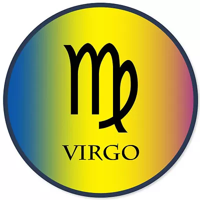 Virgo Zodiac Sign Car Bumper Sticker 4  X 4  • $3