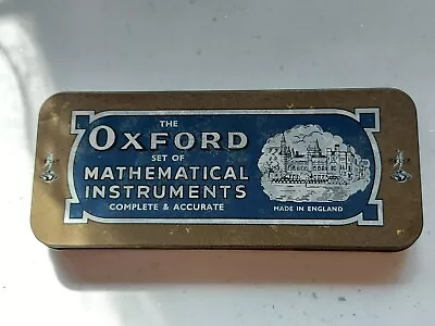 The Oxford Set Of Mathematical Instruments Complete & Accurate - VINTAGE Box • £1.99