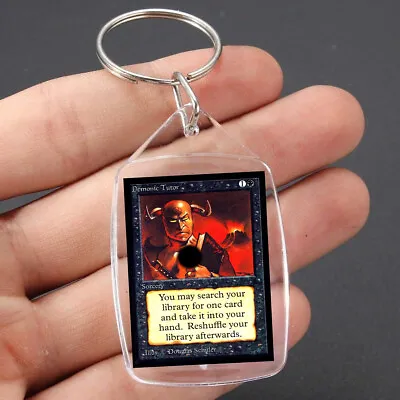 $11.99 • Buy Demonic Tutor Mtg Magic The Gathering Novelty Ornament Keychain