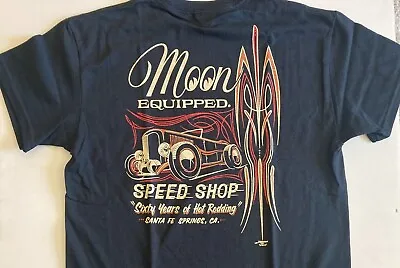 Mooneyes Roadster Speed Shop T-Shirt (075) 100%Cotton Chev Ford Mopar Street Rod • $40.95
