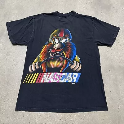 Vintage 1995 Warner Bros Yosemite Sam NASCAR Racing Looney Tunes T Shirt Large • $19.99