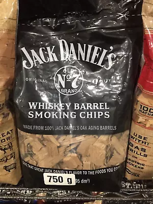 JACK DANIELS WHISKY BARREL SMOKING WOOD CHIPS FOR SMOKERS 750g FLAVOURING CHEAP • $37.95