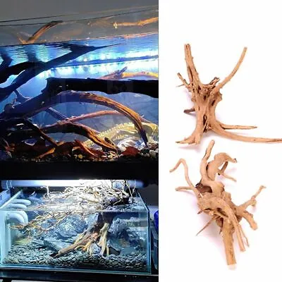 £4.92 • Buy 1Pc Aquarium Natural Tree Trunk Driftwood Fish Tank Plants Wood Decor Ornaments