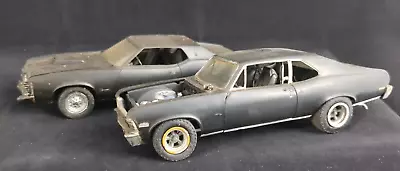 2 For 1 Vintage Built Model Kits 1968-69 Nova SS 1972/73 Mercury Cougar • $10.50