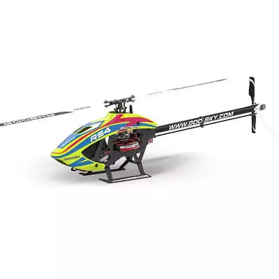 Goosky Legend RS4 Venom Helicopter Kit With Motor - Yellow (Unassembled) • $419