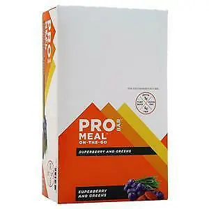 Probar Meal On-the-Go Bar Superberry And Greens 12 Bars • $27.61