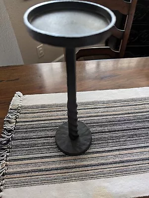 POTTERY BARN Easton Iron Pillar Candlestick - Large - NEW! • $39