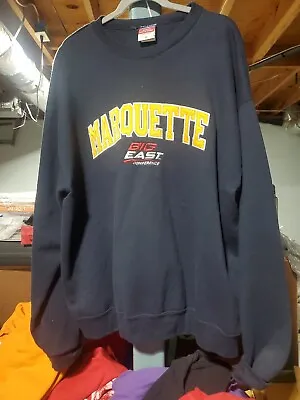 Vtg Champion Men's XL Sweatshirt Marquette University Big East Basketball EUC • $45