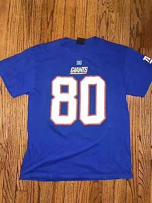 Men's NFL Apparel New York Giants Blue #80 Victor Cruz Player Shirt Large • $9.74