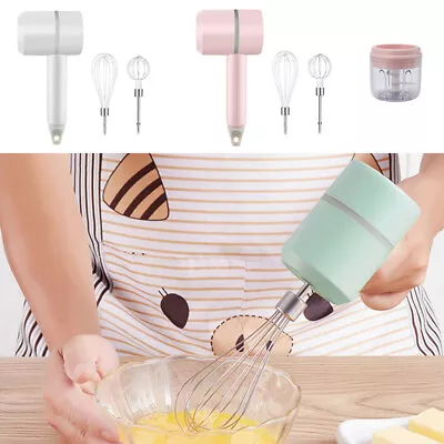 3 Speed Electric Hand Held Mixer Electronic Handheld Whisk Food Blender Egg Cake • £10.95