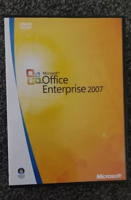 Microsoft Office Enterprise 2007 CD / Disc With License / Key. • £24.99