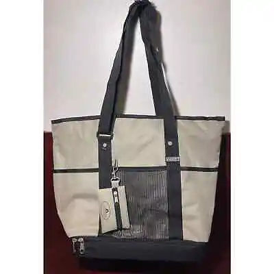 Everest Deluxe Shopping Tote Beach Travel Bag Insulated Compartment Green  Black • $25