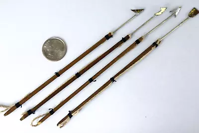 4 FRED COBBS Dollhouse Miniature HARPOON POLES Nautical Fishing 1:12 Vintage • $60