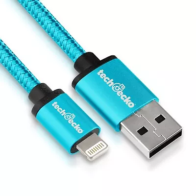 Premium Braided USB Charging Charger Cable For IPhone 14 13 12 11 SE X IPad Air • £3.99
