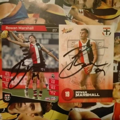 $9.99 • Buy Rowan Marshall Signed AFL Card St Kilda Signed AFL Card