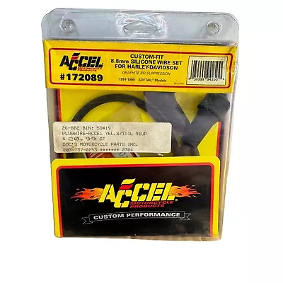 Accel 172089-K 1991-1999 Harley Softail 8.8mm Custom Fit Spark Plug Wire Set • $30.22