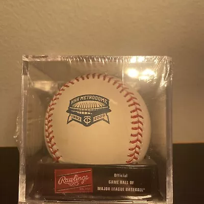 Rawlings HHH METRODOME Final Year 2009 Minnesota Twins Baseball SEALED AND NEW • $199.99