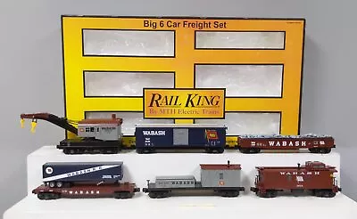 MTH 30-7001 O Wabash RailKing Freight Car Set (Set Of 6) LN/Box • $153.11